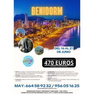 Cartel 'Benidorm y alrededores'