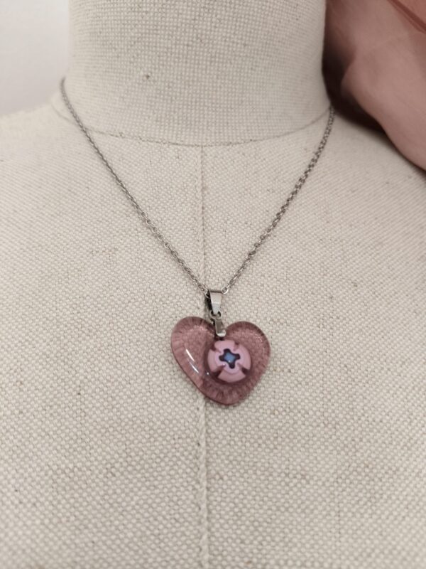 COLGANTE CORAZÓN DE MURANO