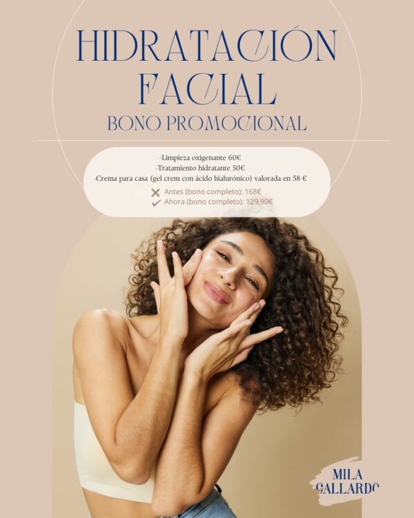 Bono de hidratación facial