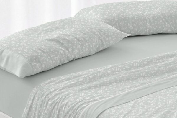 Juego de cama 90 Franela Burrito Blanco