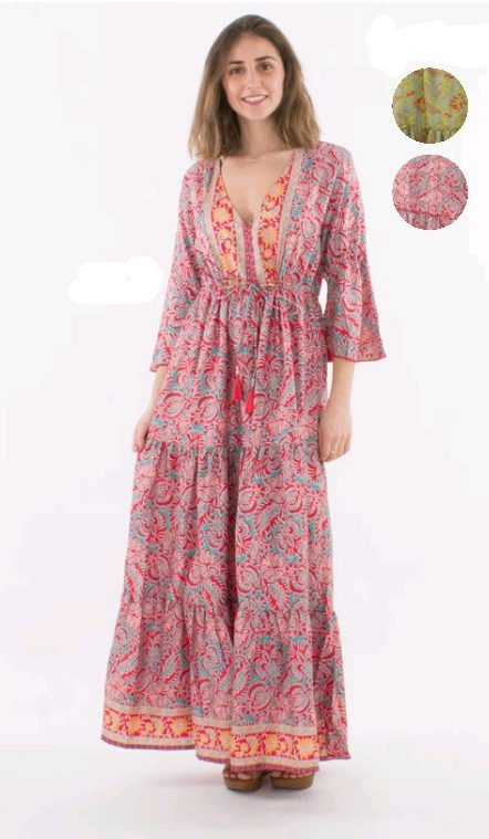 Vestido fluido largo